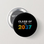 2037 wächst mit mir am ersten Schultag Button (Vorne & Hinten)