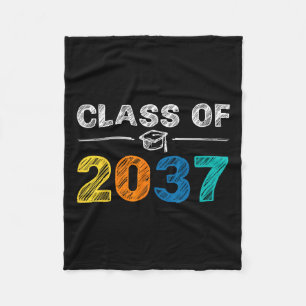 2037 wächst mit mir am ersten Schultag Fleecedecke