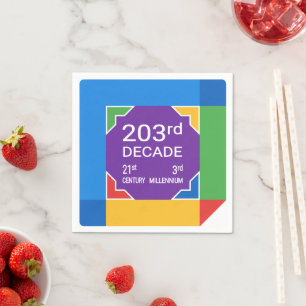 203. Dekade (Neujahr 2021-2030) Serviette