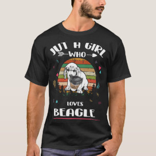 203 Nur ein Mädchen, das Beagle Lieben T-Shirt