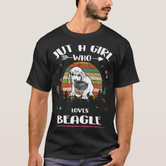 203 Nur ein Mädchen, das Beagle Lieben T-Shirt
