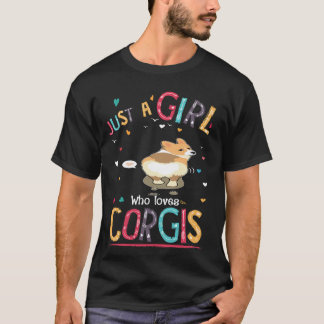 203 Nur ein Mädchen, das Corgi liebt T-Shirt