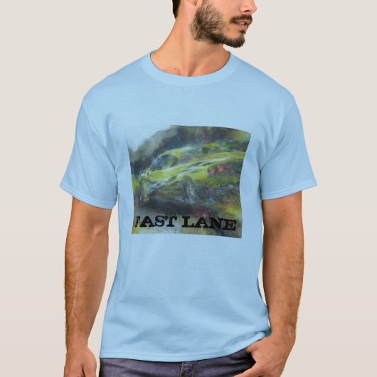 2042FastCar, ÜBERHOLSPUR T-Shirt (Vorderseite)