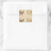 204 Hersteller/km2 Quadratischer Aufkleber (Tasche)