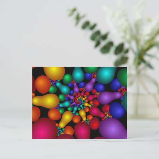 205 Fraktal Postkarte (Stehend Vorderseite)