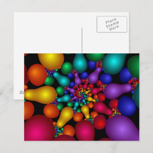 205 Fraktal Postkarte (Vorne/Hinten)