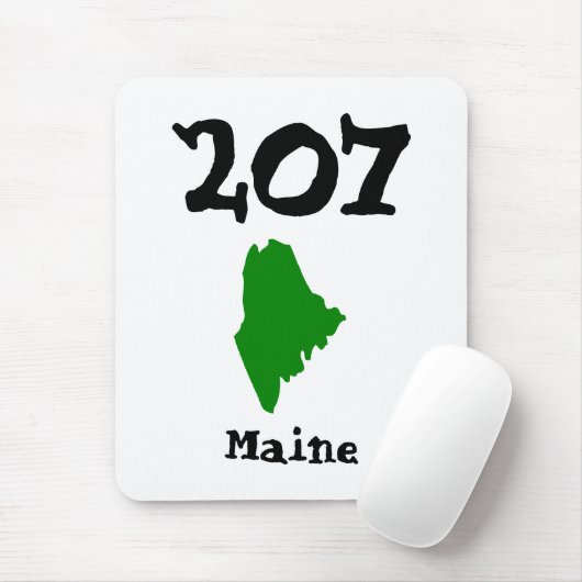 207, Bereichscode von Maine Mousepad (Mit Mouse)