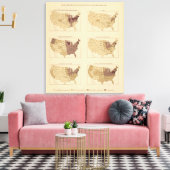 207 Hersteller/km2 Leinwanddruck (Insitu (Wohnzimmer))