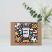 20.01. - Kaffeepause Postkarte (Stehend Vorderseite)