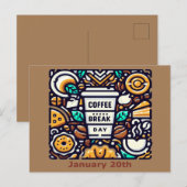 20.01. - Kaffeepause Postkarte (Vorne/Hinten)