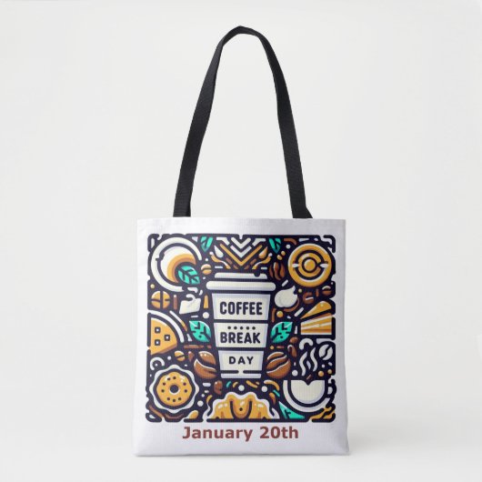 20.01. - Kaffeepause Tasche (Vorderseite)