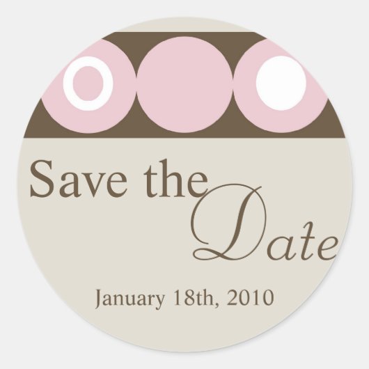 20 -1,50" Retro Circle Umschlag Aufkleber Bevorzug (Vorderseite)