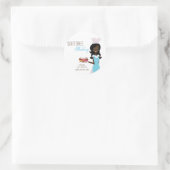 20 - 1,5" afrikanische amerikanische Bäckeradresse Runder Aufkleber (Tasche)