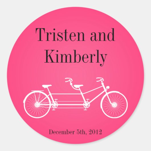 20 - 1,5" Bevorzugen Sticker Hot Pink Doppelrad (Vorderseite)