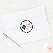 20 - 1.5" Bevorzugen Sticker Schwarzer Damast (Umschlag)