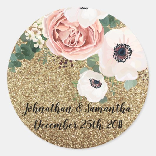 20 - 1.5" Bevorzugen Stickers Geometric Garden Ros (Vorderseite)