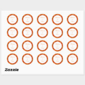 20 - 1.5" Bevorzugung Stickers Orange Tiger Lilly  (Blatt)