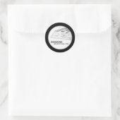 20 - 1,5" Black Architectural Business Stickers (Tasche)