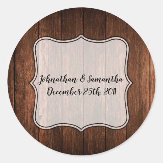 20 - 1.5" Gefallen Stickers Barn Wood Land Rustika (Vorderseite)