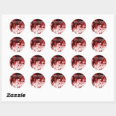 20 - 1.5" Gefallen Stickers Blood Spritzer Vampire (Blatt)