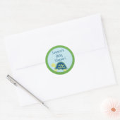 20 - 1,5" Gefallen Stickers Blue Sea Turtles (Umschlag)