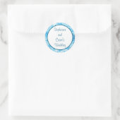 20 - 1.5" Gefallen Stickers Blue Tree / Schneefloc (Tasche)