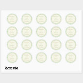 20 - 1,5" Gefallen Stickers Damask Paris (Blatt)