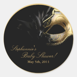 20 - 1.5" Gefallen Stickers Masquerade Maske Sweet