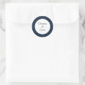 20 - 1,5" Gefallen Stickers Navy Blue Dandelion Fl (Tasche)