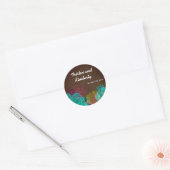 20 - 1.5" Gefallen Stickers Neon Spring Floral Flo (Umschlag)