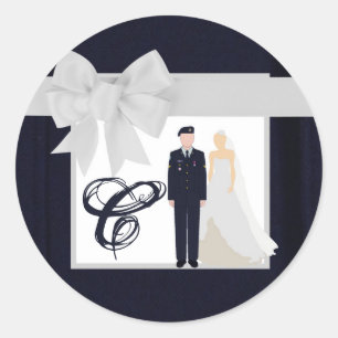 20 - 1,5 Umschlag Aufkleber ARMY Uniform Blues Bri