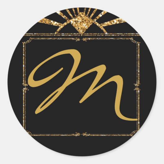 20 - 1,5 Umschlag Aufkleber Art Deco Roaring 20 GA (Vorderseite)