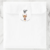 20 - 1,5 Umschlag Aufkleber Boho Deer Buck Head Br (Tasche)