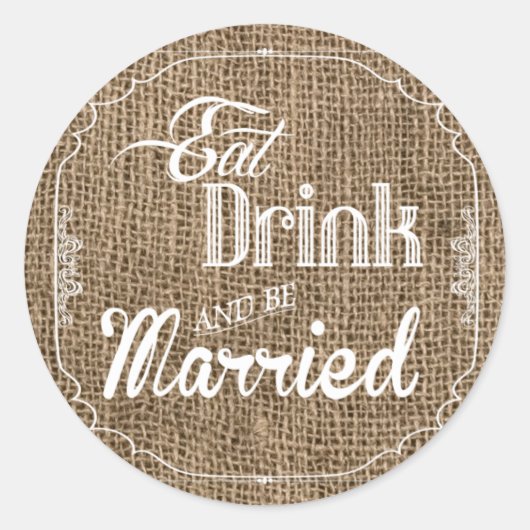 20 - 1,5 Umschlag Aufkleber Essenstrunk Verheirate (Vorderseite)