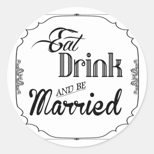 20 - 1,5 Umschlag Aufkleber Essenstrunk Verheirate (Vorderseite)