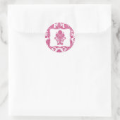 20 - 1,5 Umschlag Aufkleber Fusia White Damask Lac (Tasche)