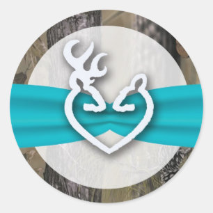 20 - 1,5 Umschlag Aufkleber Jagd auf Rehe Doe Buck