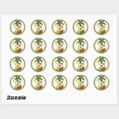 20 - 1,5" Umschlag Aufkleber Jungle Babies (Blatt)
