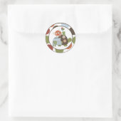 20 - 1,5" Umschlag Aufkleber Laguna Beach Turtle F (Tasche)