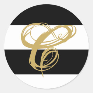 20 - 1,5 Umschlag Aufkleber Moderner Streifen Schw