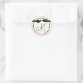 20 - 1,5 Umschlag Aufkleber Monogramm Weihnachten  (Tasche)