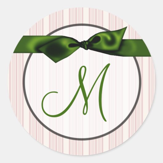 20 - 1,5 Umschlag Aufkleber Monogramm Weihnachten  (Vorderseite)