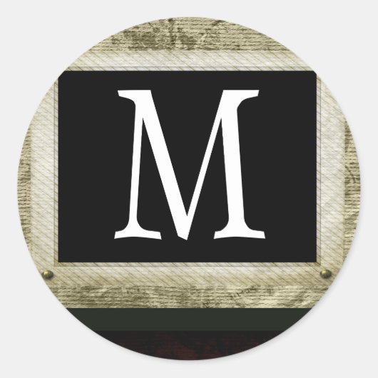 20 - 1,5 Umschlag Aufkleber Monogramm Weihnachten (Vorderseite)