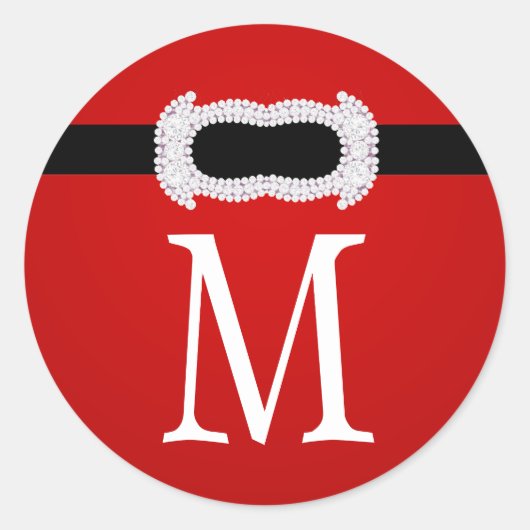 20 - 1,5 Umschlag Aufkleber Monogramm Weihnachten (Vorderseite)