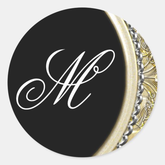 20 - 1,5 Umschlag Aufkleber Monogramm Weihnachten (Vorderseite)