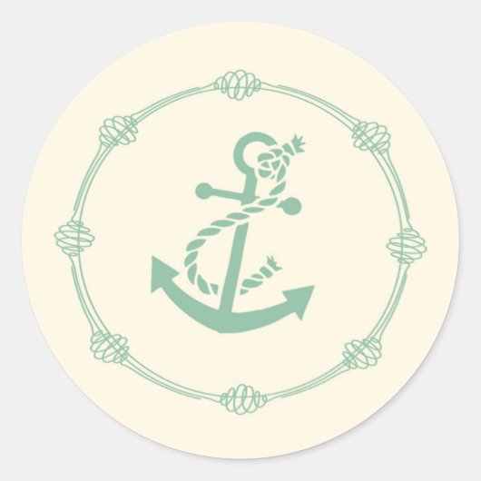 20 - 1,5 Umschlag Aufkleber Nautical Knot Anchor T (Vorderseite)