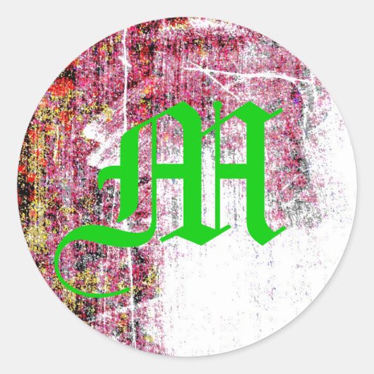 20 - 1,5 Umschlag Aufkleber Neon Grunge Scratch Co (Vorderseite)