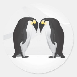 20 - 1,5 Umschlag Aufkleber Pinguine Mate for Life