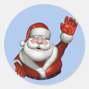 20 - 1,5" Umschlag Aufkleber Santa Clause