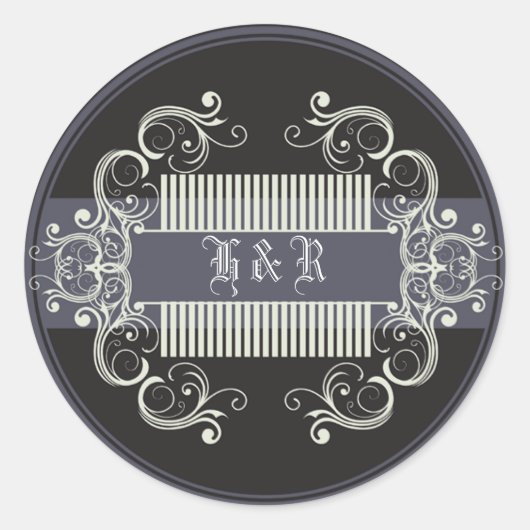 20 - 1,5 Umschlag Aufkleber Schwarze Krawatte Affa (Vorderseite)